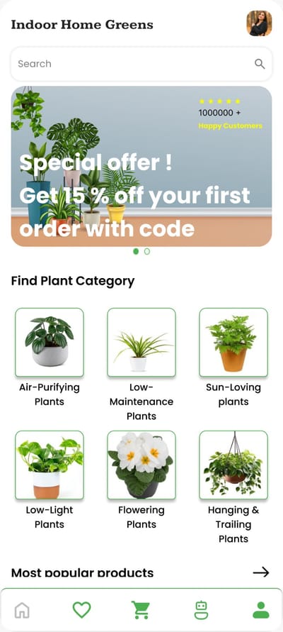 Indoor Garden - Ergonomie (UX / UI)