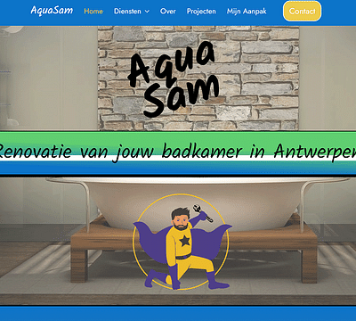 Aquasam - Webseitengestaltung