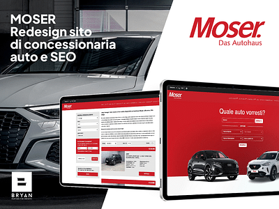 Moser - Redesign sito di concessionaria auto e SEO - Marketing