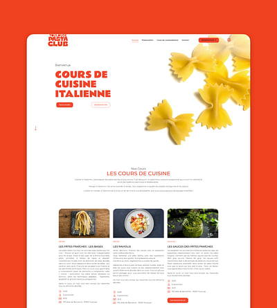 Web | Toulouse Pasta Club - Création de site internet