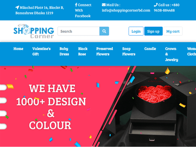 Shopping Corner Website Development - E-commerce