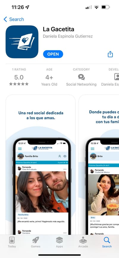 Desarrollo de App Nativa "La Gacetita" - Mobile App