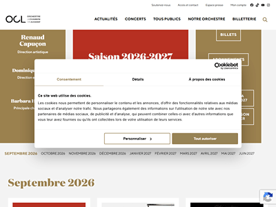Orchestre de Chambre de Lausanne, maintenance et évolutions WordPress - Administration web