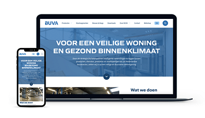 Rebranding en nieuwe website voor BUVA - Stratégie digitale