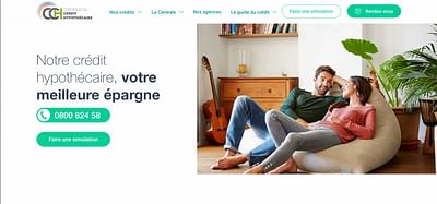 Site web de la Centrale du Crédit Hypothécaire - Website Creation