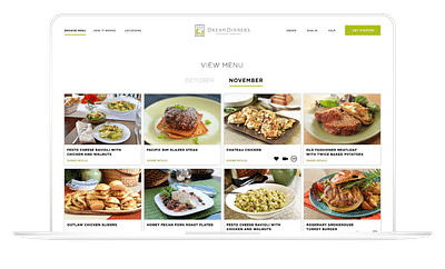 Dream Dinners - Web Application