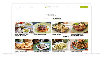 Dream Dinners - Web Application