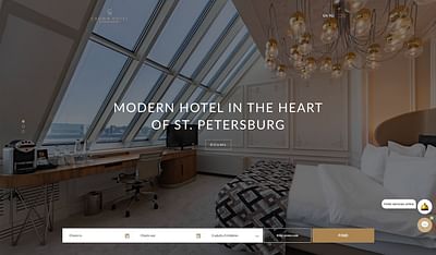 Crowne Hotel - Création de site internet