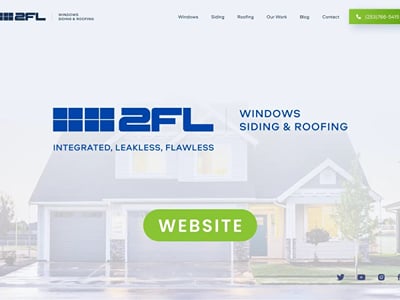 2FL Windows, Siding & Roofing: six years of website, SEO and ads - Onlinewerbung