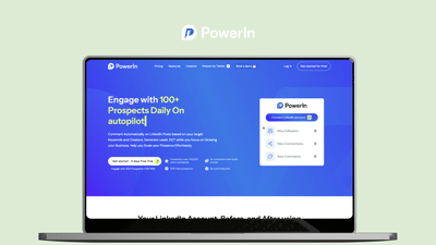 PowerIn - SAAS ia pour proposer la prospection sur linkedin - Application web