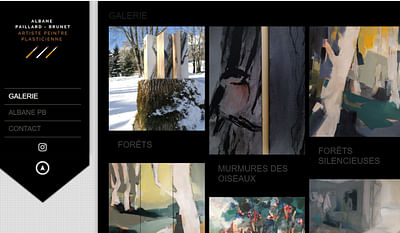 Site Web pour une artiste peintre - Creazione di siti web