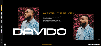 Davido Concert Live Stream - Web Application