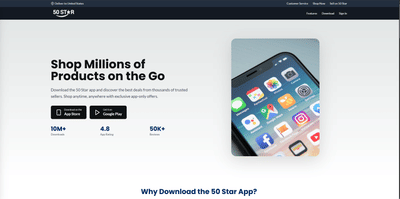 50Star: U.S. Multi-Vendor Marketplace with Buyer and Vendor Apps - E-commerce