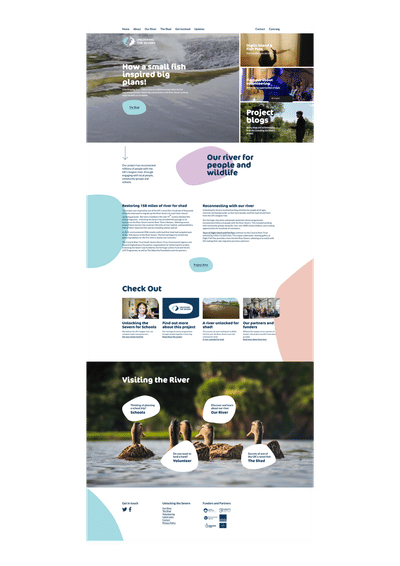 Web build for a River Conservation organisation! - Webseitengestaltung