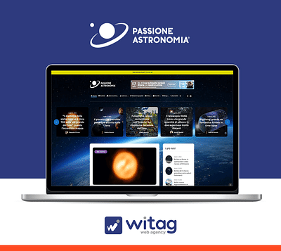 Sviluppo Portale Web Passione Astronomia - Webseitengestaltung