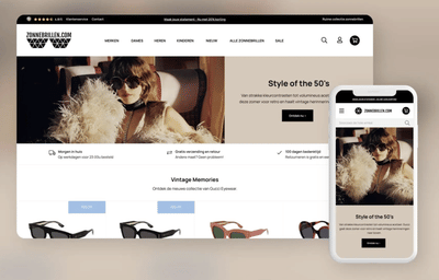 Zonnebrillen.com - E-commerce