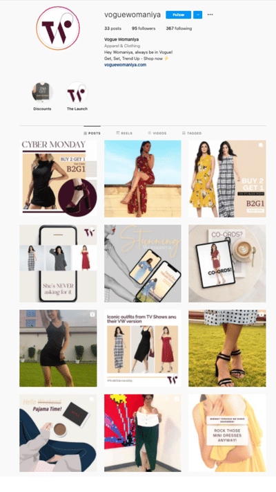 Digital strategy for Vogue Womaniya - Publicité en ligne