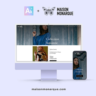 Site E-Commerce pour Maison Monarque - Webseitengestaltung