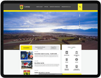 Site web de la commune de Lonay en Suisse - Création de site internet