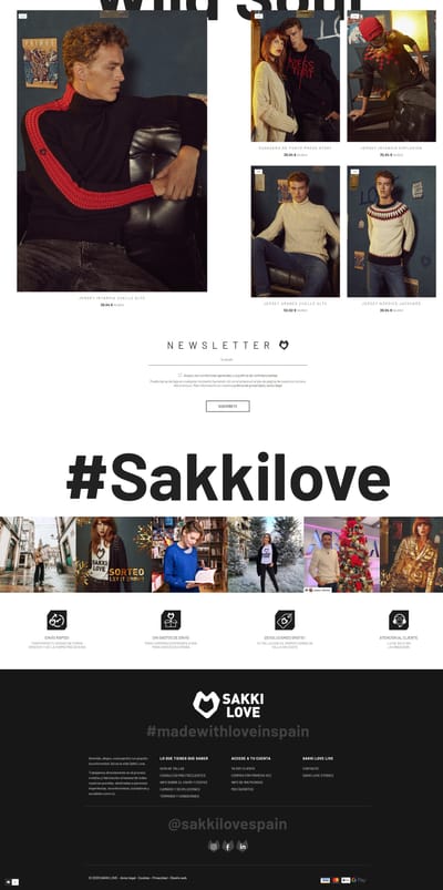 Desarrollo tienda online Sakki Love - Website Creation