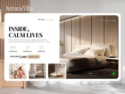 Armana Villas – Luxury Brand Identity & Digital Direction - Ergonomie (UX/UI)