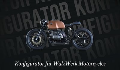 3D product configurator for WalzWerk Motorcycles - Webseitengestaltung