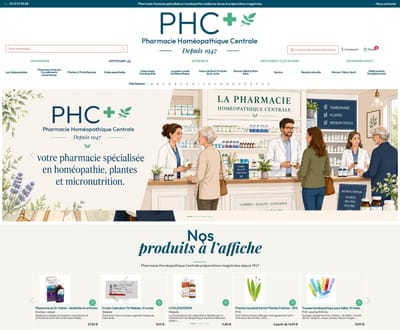 Pharmacie Homéopathique Centrale - SEO