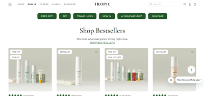 Tropic Skin Care - Software Entwicklung