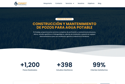 Desarrollo web para empresa de construccion de pozos ESABEP - Desarrollo de Software