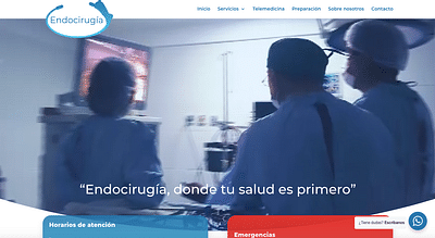 Endocirugia Bolivia - Création de site internet