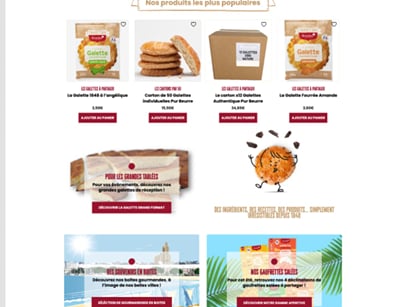 Site e-commerce mobile first de la Pâtisserie Beurlay - E-commerce
