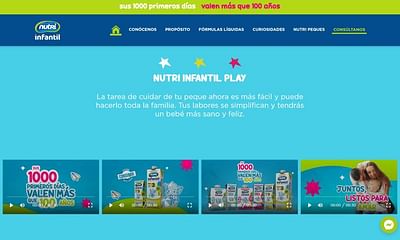 Diseño web Nutri Infantil - Web Application