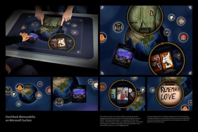 MEMORABILIA ON MICROSOFT SURFACE - Advertising