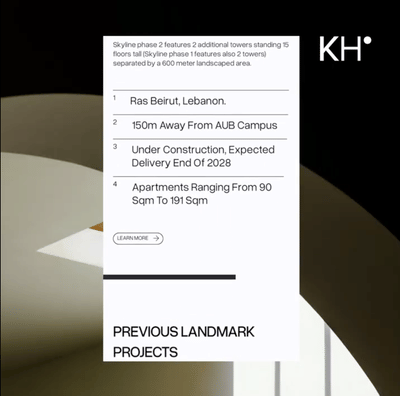 Website for Kronfol Homes - Webseitengestaltung