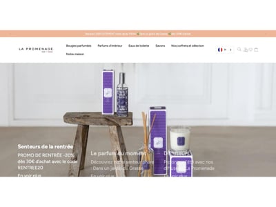 La Promenade Parfums : migration PrestaShop vers Shopify - Website Creation
