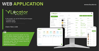 Vlocator - Website Creatie