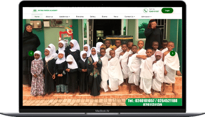 Fatima Farida Academy - Website Creatie