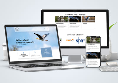 Reiherschutz Niedersachsen - Webseitengestaltung