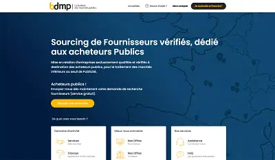 Développement d'une plateforme Marché publics - Application web