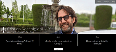 Cristian Rocchigiani NCC - Website Creatie