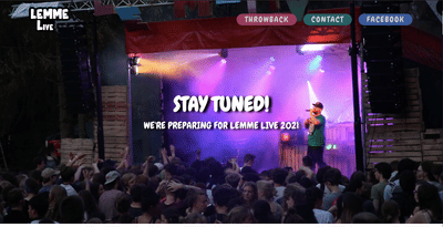 Lemme Live Festival - webdesign - Création de site internet