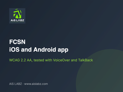 FCSN: accessible iOS and Android community app - Mobile App