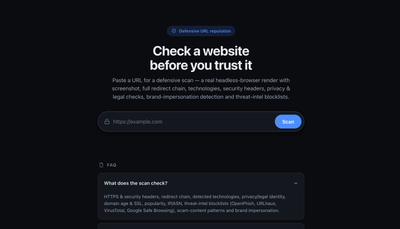 Website Reputation Check - Software Development
