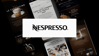 Nespresso - Hub Recettes - Ergonomie (UX/UI)
