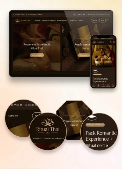 Diseño web y SEO Ritual Thai Spa - Website Creation