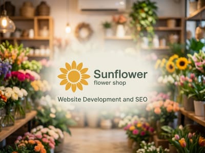 Website Design & Seasonal Offer Showcase for Sunflower Flower Shop - SEO