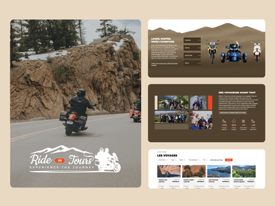 Ride In Tours, opérateur de voyages - Ergonomy (UX/UI)