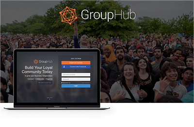 Branding & Identity Design for GroupHub - Markenbildung & Positionierung