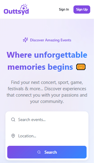 Event Ticketing Website - Application web