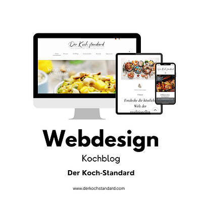 Wix Webdesign - Kochblog - Der Koch-Standard - Website Creation